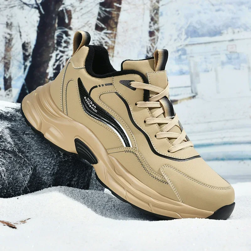 Men boots 2024 New Winter Slippers Warm Men Shoes Waterproof Non-Slip Plush Sneakers Male tenis shoes Boots Men Sneakers Winter