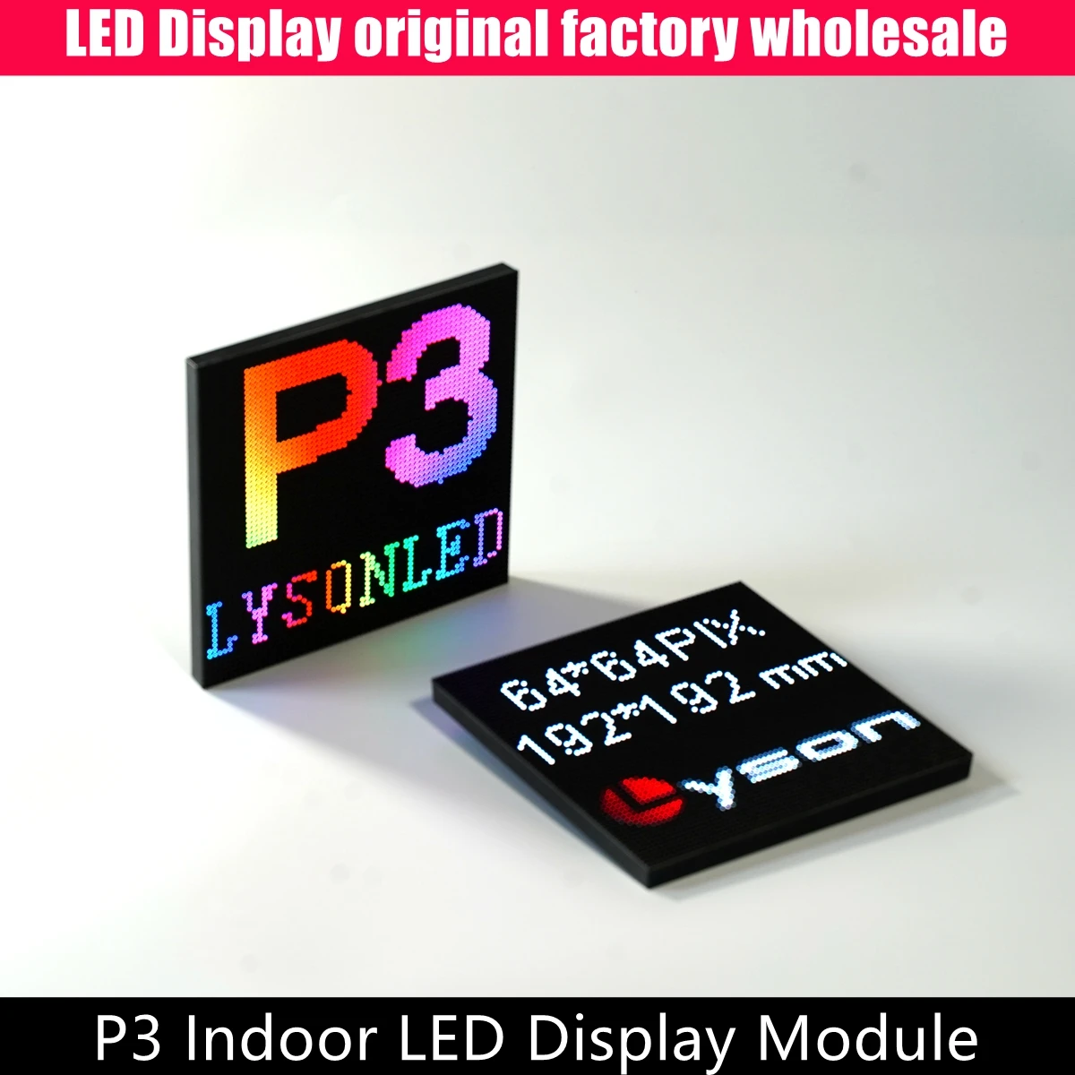 P3 Indoor SMD Full Color LED Display Screen RGB HUB75 Module LED Digital Sign LED Video Wall Large Screen Unit Board 192*192mm