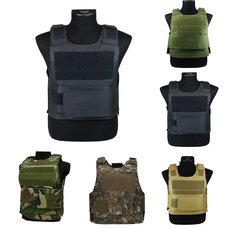Chaleco táctico nivel II antipuñaladas MOLLE para Airsoft y caza - imagen 2