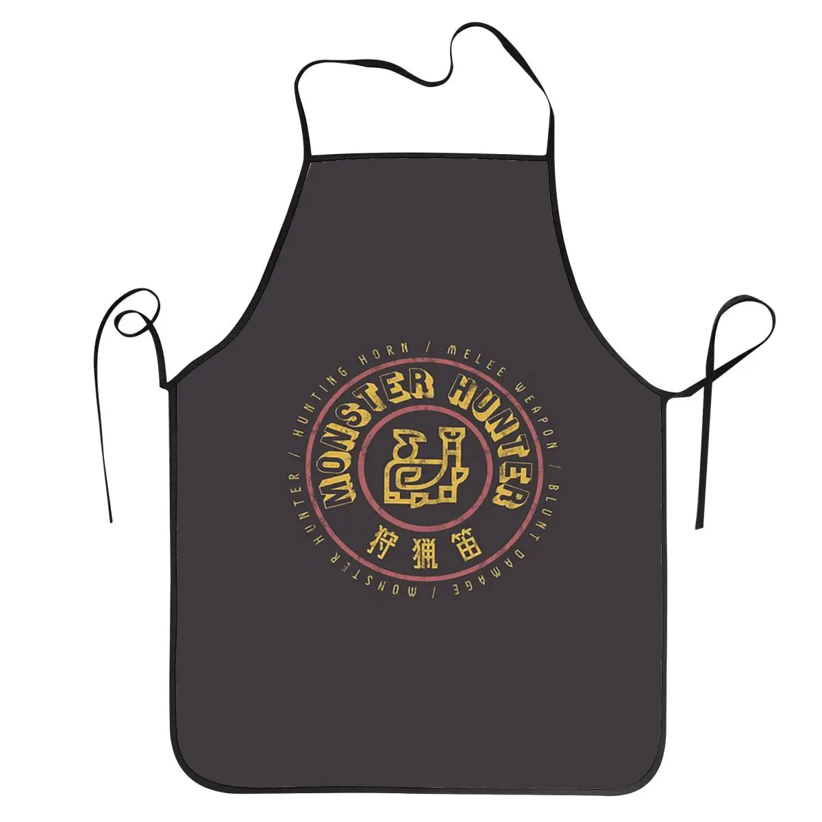 Monster Hunter Hunting Horn Aprons Chef Cuisine Tablier Waterproof Bib Kitchen Cleaning Pinafore for Women Men Painting
