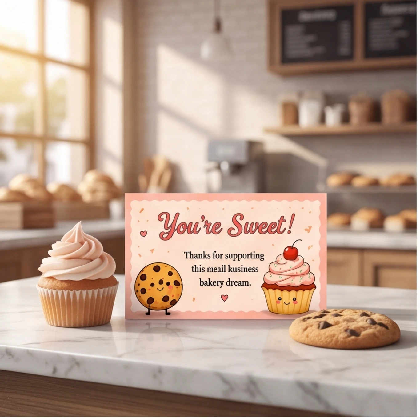

Baking Theme Thank You Cards, 50/100 Sheets, Small Business Use, Gift Tags, Retail Packaging Inserts, Customer Appreciation Card