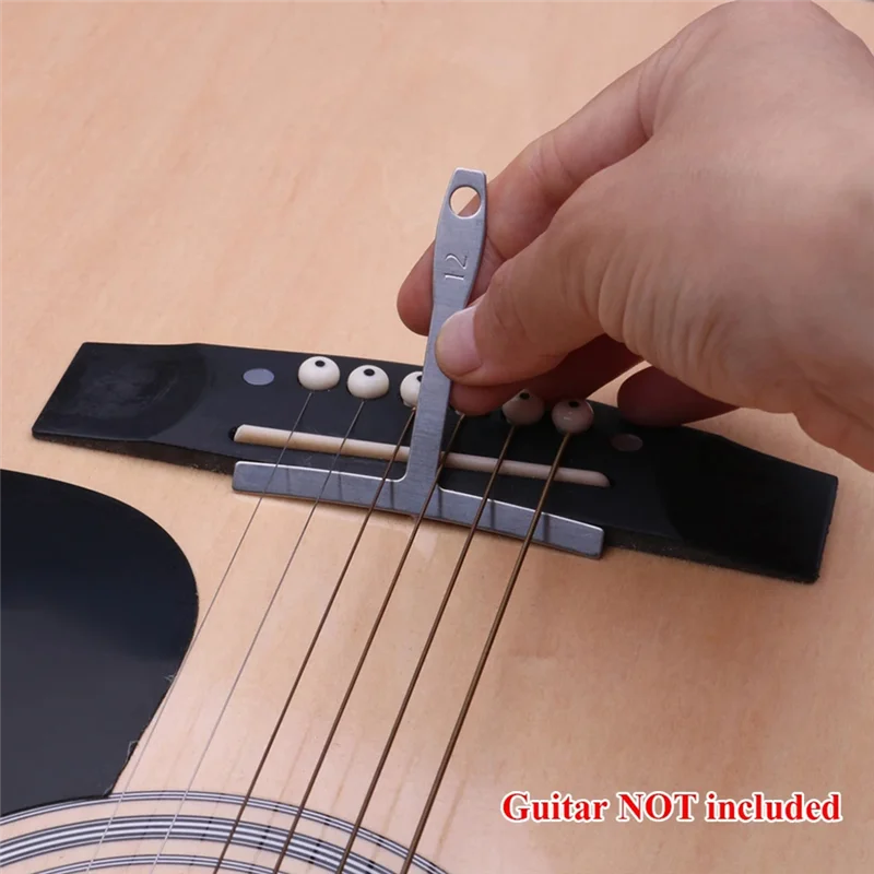 

1 Set Guitar Tool Kit With Carry Bag Repair Tools String Action Ruler Luthier File Guitar Bridge Pins For Guitar Ukulele-B60B