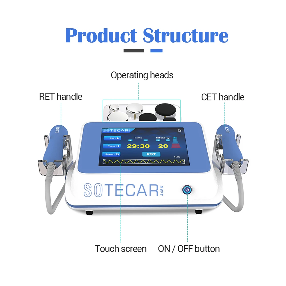 2in1 so Tecar Therapy Physiotherapy 448khz Cet Ret Machine Body Slim & Pian Relief Physiotherapie- und Rehabilitationsgeräte