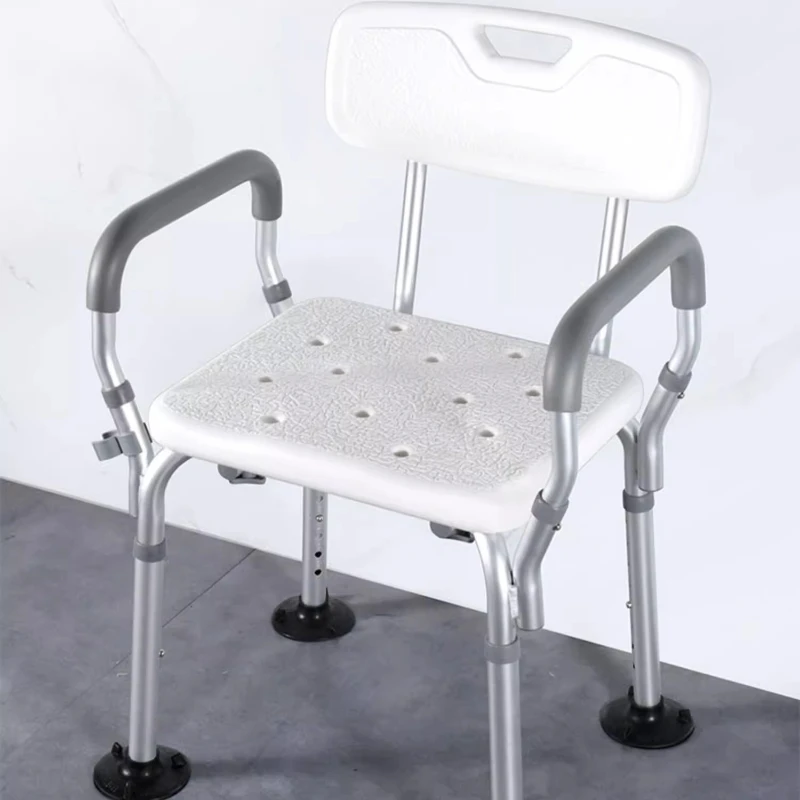 

Back Wheel Shower Stool Waterproof Plastic Plastic Cute Shower Stool Comfortable Wooden Sgabello Da Doccia Bathroom Furniture