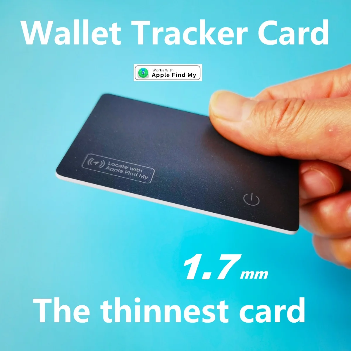 The thinnest Global positioning locator card wireless charging Anti loss device works with apple find my airtag wallet tracker