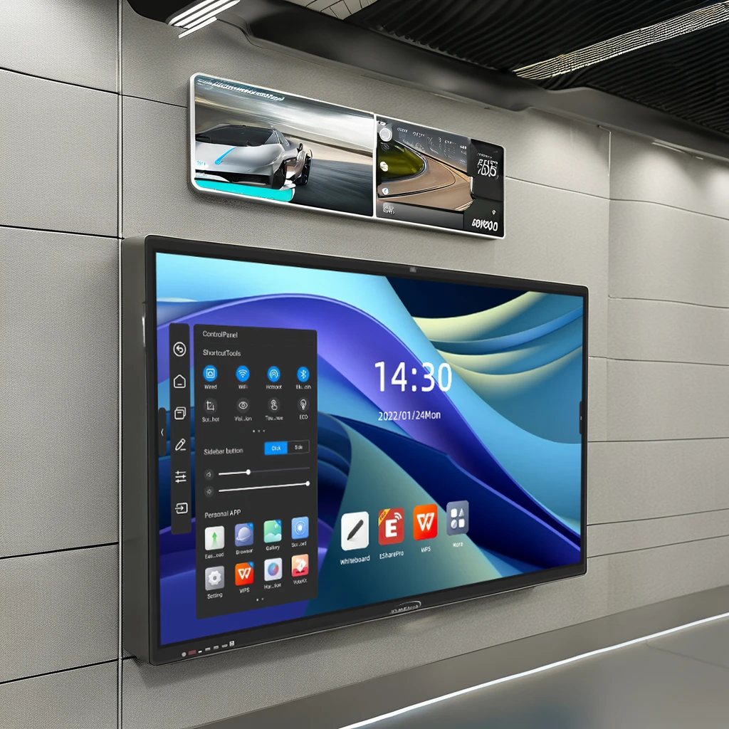 65 Inch 4K Smart Touch Interactive Whiteboard Digital Display For Modern Classroom Collaborative Meeting Office