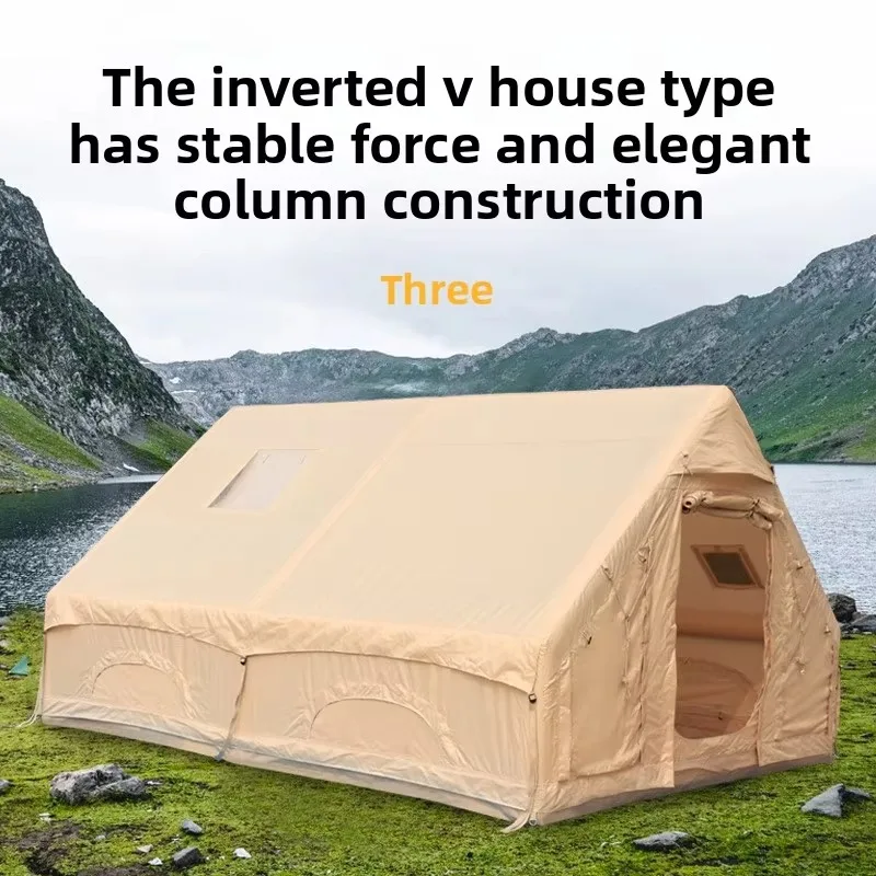 2025 بالجملة الفاخرة 12m2 التلقائي للماء أكسفورد خيمة الهواء المحمولة للتخييم في الهواء الطلق والسفر