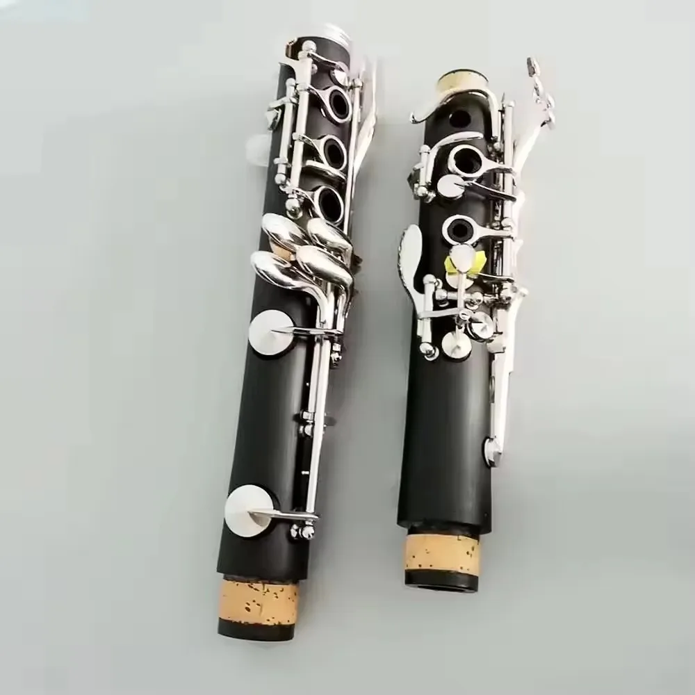 17‑Key Clarinet Bakelite Body Nickel‑Plated Keys International Standard Woodwind Instrument With Canvas Carry Case