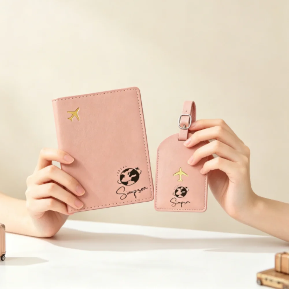 Travel Accessories Meaning - 맞춤 이름이 새겨진 여권 커버 &