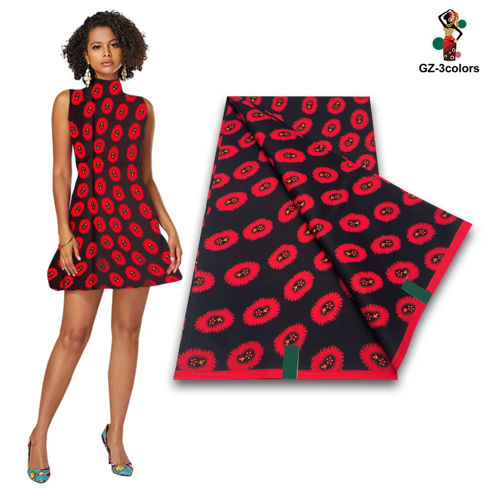 Newest Ghana Wax Fabric High Quality African Wax Print Fabric 100%Cotton Soft African Guaranteed Veritable Real Wax Women Pagne