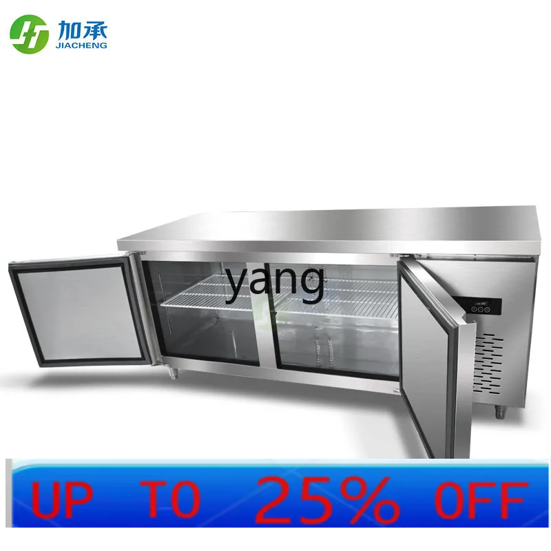

Холодильный и морозильный стол-витрина cYJQ, коммерческий горизонтальный морозильный шкаф из нержавеющей стали для сохранения свежести продуктов