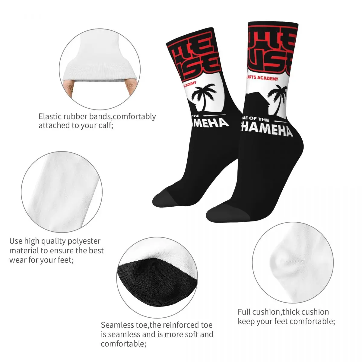 Turtle Island Kame House Martial Arts Academy Anime Merch Socks Cozy beach Skateboard Long Socks Soft for Womens Wonderful Gifts