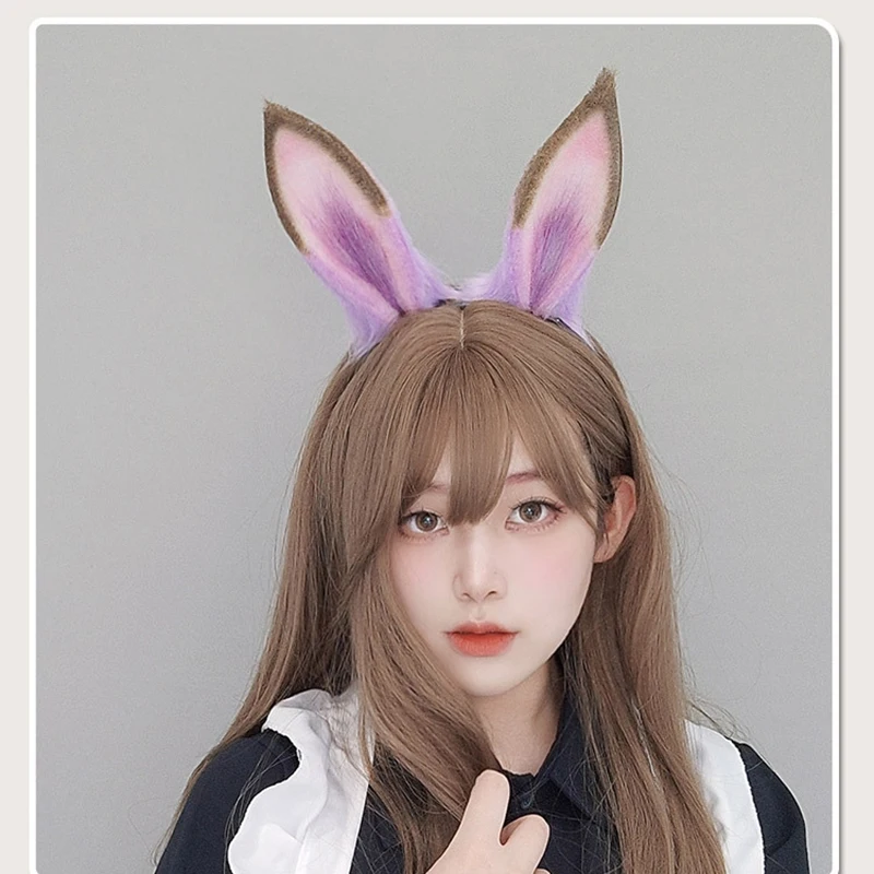 メジロマックイーンコスプレ帽子女性アニメプリティーダービーぬいぐるみヘッドバンド調節可能なパーティーハロウィン帽子小道具ギフト