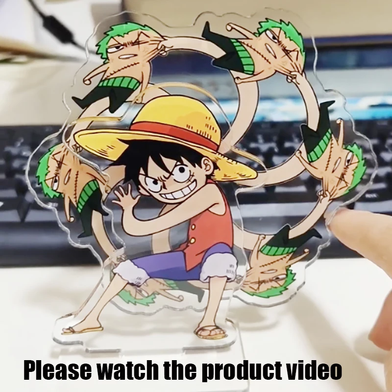 One Piece Rotating Ornament Anime Monkey D Luffy Roronoa Zoro Creative Desk Office Rotating Decoration Desktop Fun Ornament Gift