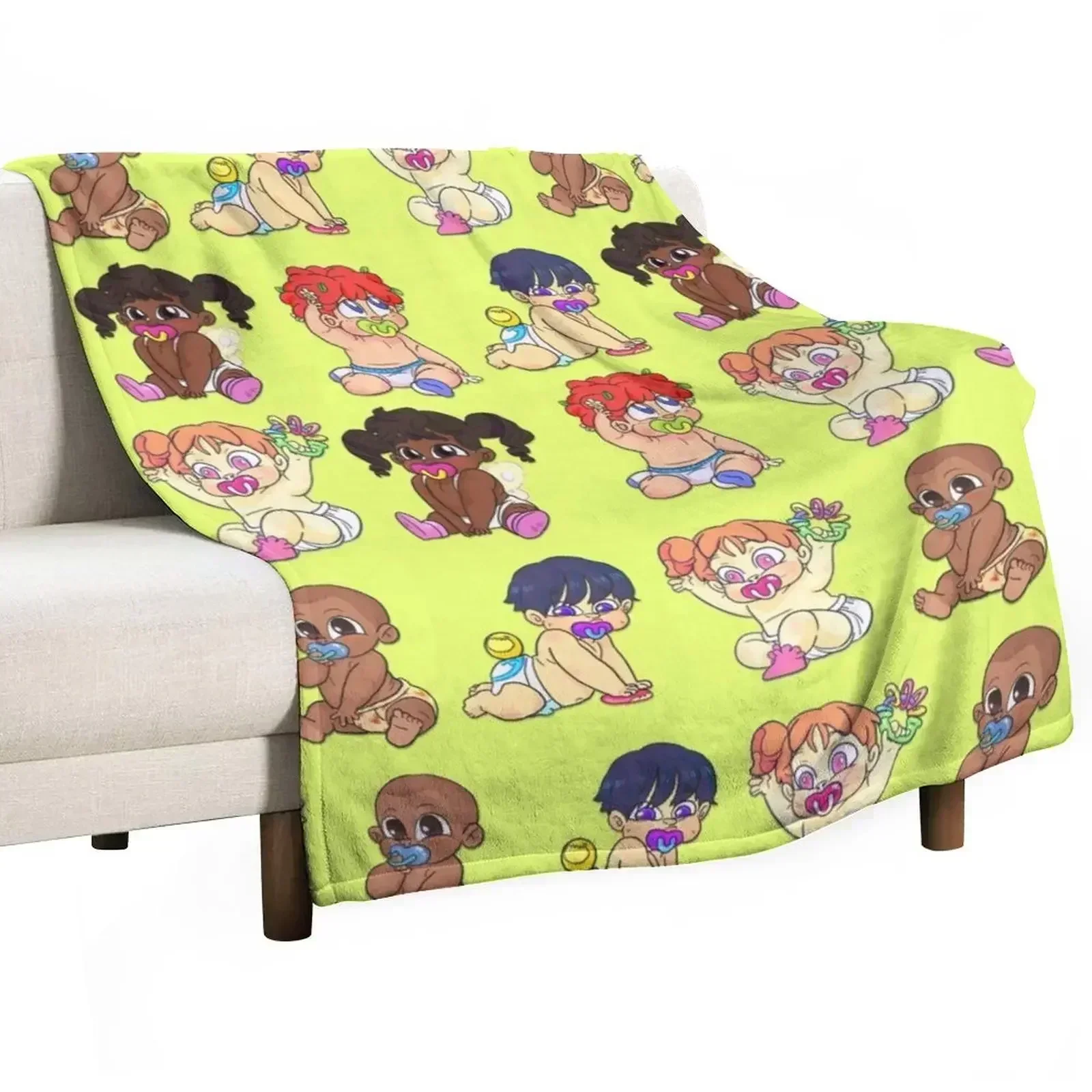 

Baby Galore! 02 Throw Blanket Moving Flannel Fabric Blankets