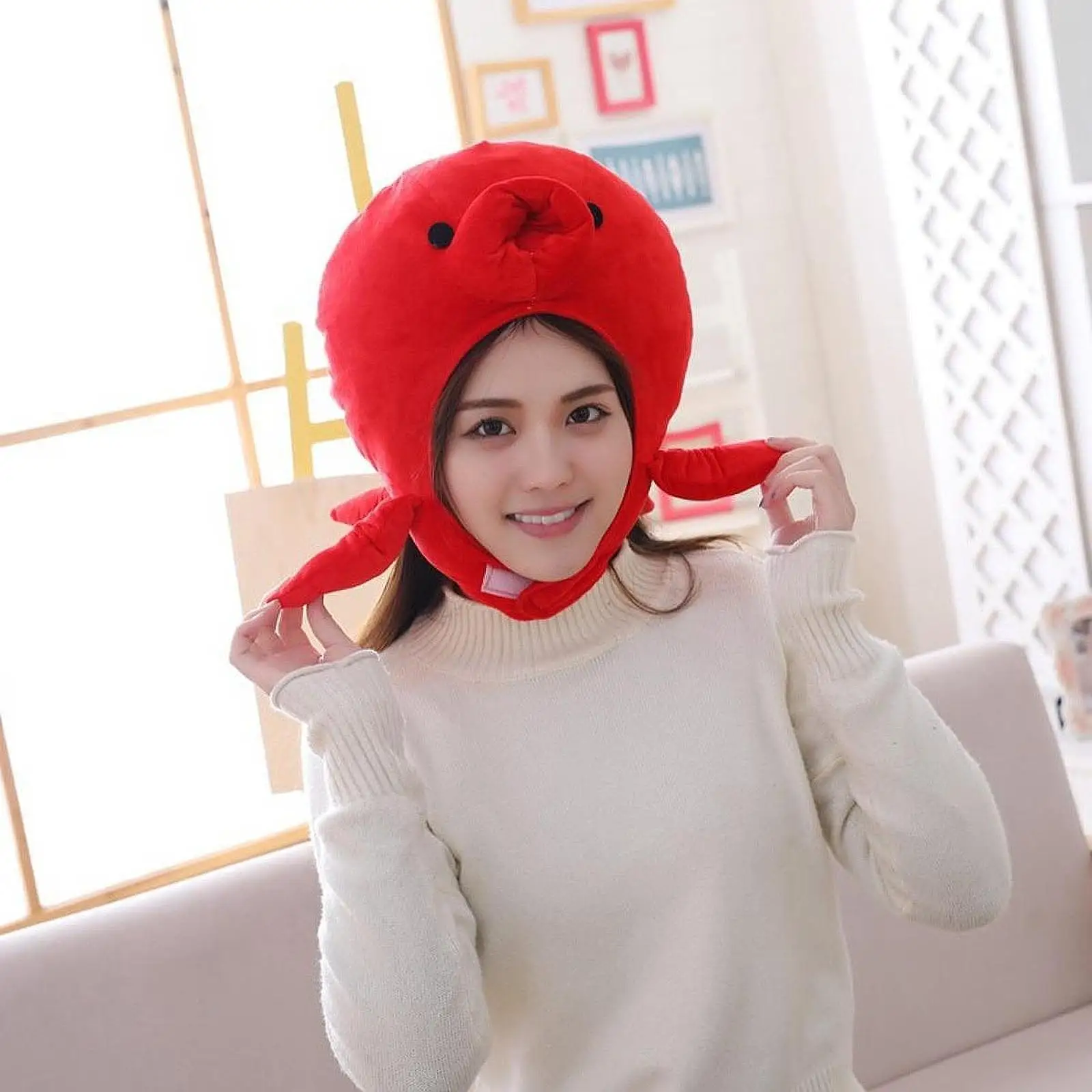 Octopus Hoed Cosplay Cartoon Hoofddeksels Hoofddeksels voor Halloween Vakantie Aankleden