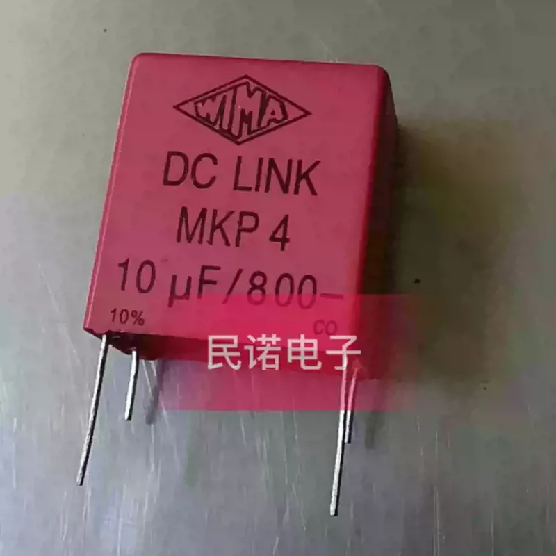 new-wima-dclink-mkp4-800v-10uf-106-quad-pin-distance-275mm-weimar-capacitor