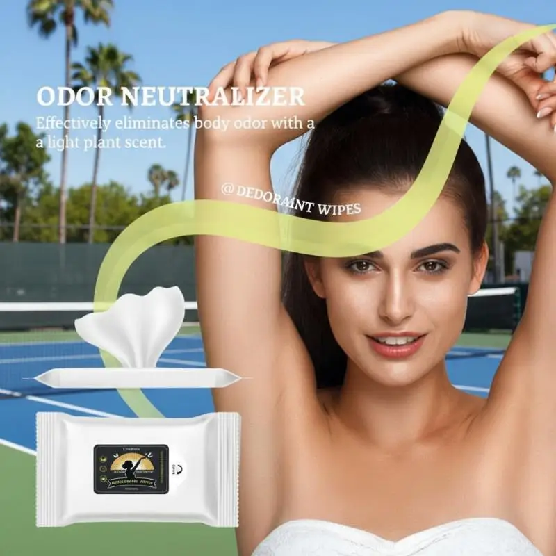 

Disposable Deodorizing Wipes For Body Sweat Gentle Cleansing Fresh Scent Wipes For Work Office School Fitness Travelling
