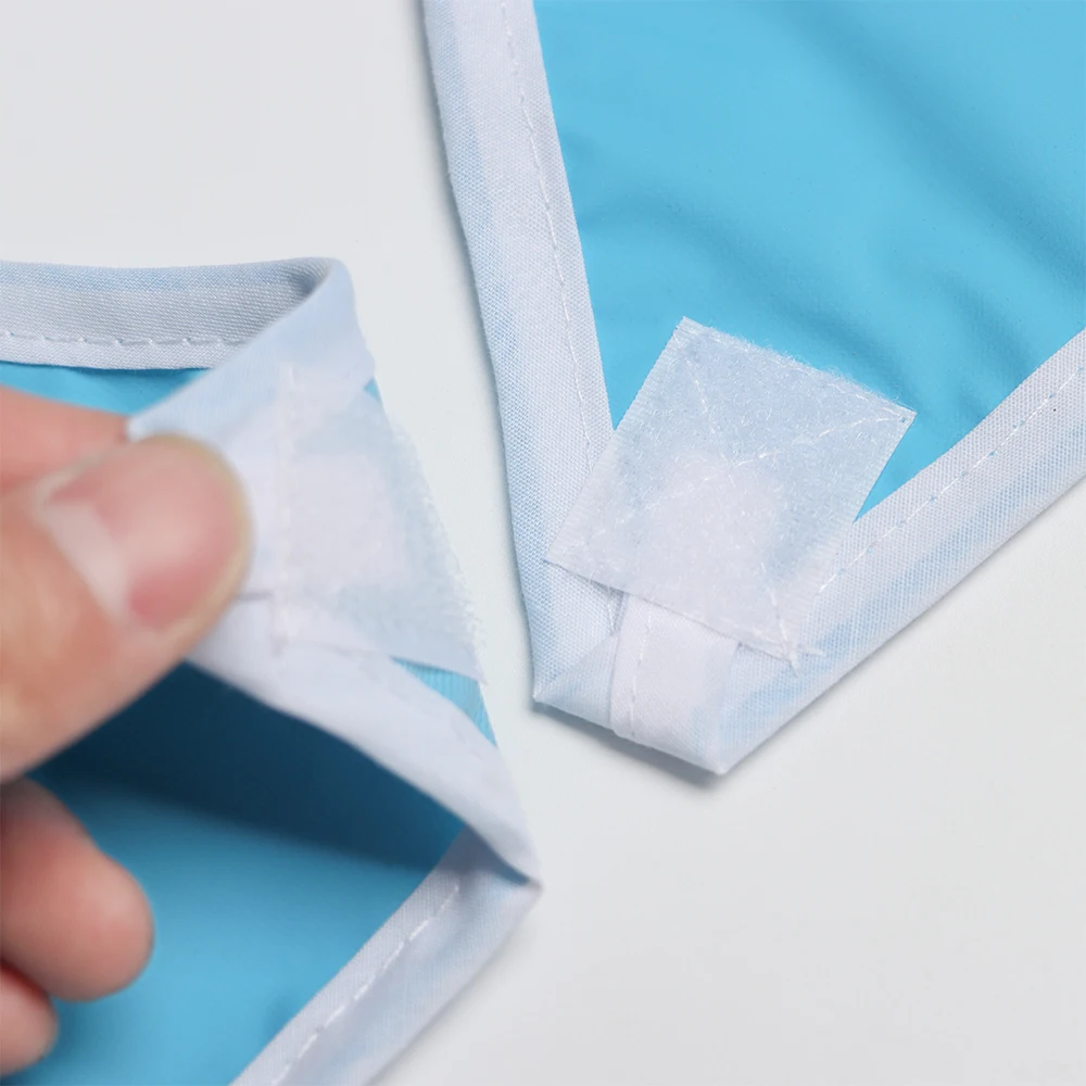 Large Terry Cloth for Elderly Seniors and Disabled Waterproof Apron Extra Long Eating Clothing Protector Adult Bib