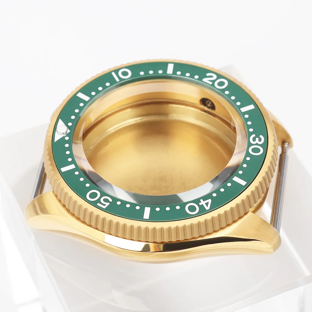 Caja de reloj de acero de 38 mm con bisel de cerámica, resistente al agua hasta 20 bar, cristal de zafiro para modificación SKX013 Seiko NH34 NH35 NH36 NH38, 120 clics, esfera de 28,5 mm a las 3.8 SKX