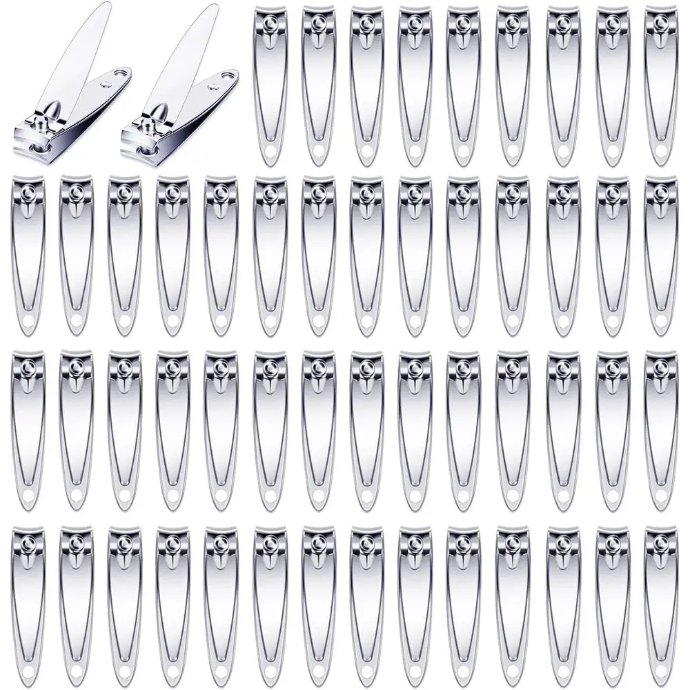 

Bulk 60-Piece Mini Nail Clippers Set for Travel, Portable Toe Nail Trimmers for Home Care
