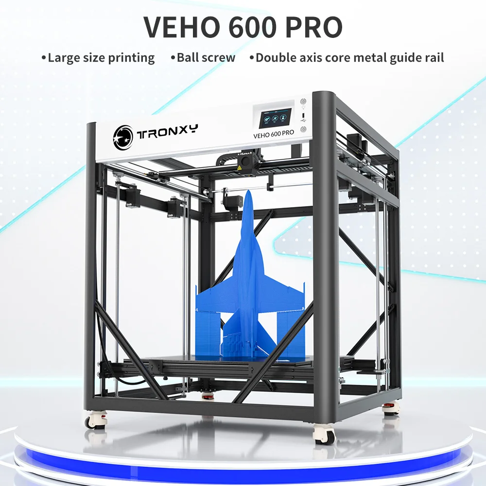 

3D-принтер TRONXY VEHO 600 Pro с прямым приводом, большой размер печати, 600*600*600 мм, высокая точность, автовыравнивание, набор для 3d-печати «сделай сам»