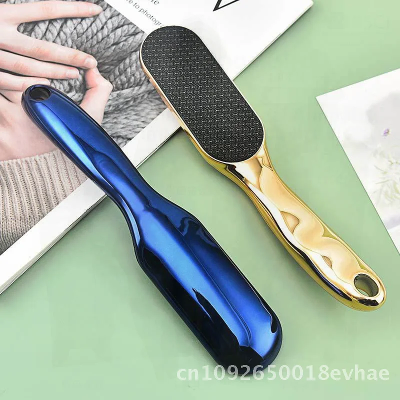 

Овальная стеклянная пилка для ногтей и педикюра, инструмент для удаления омертвевшей кожи и мозолей, абразивный очиститель для ног из АБС-пластика, цвет фиолетовый шампань