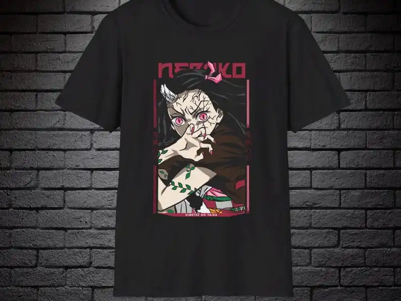 

Nezuko Demon Slayer Kimetsu no Yaiba Manga Webtoon Kawaii shirt Custom tshirt Gift for friends Gift for her Unisex t-shirt