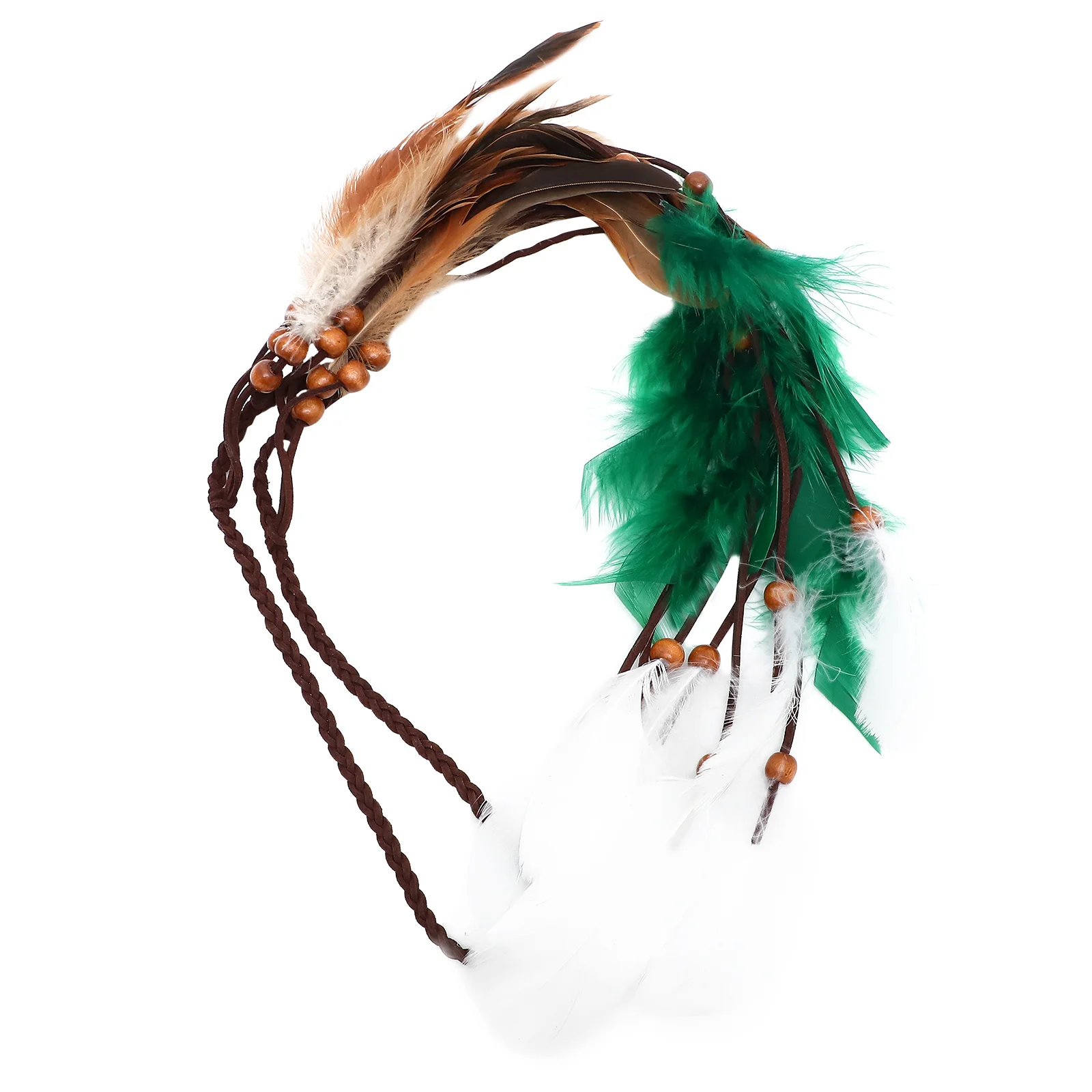 

Feather Headband Bohemian for Girl Hair Rope Decorative Women Accessories Women's