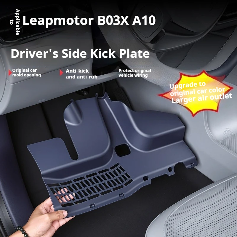 For Leapmotor B03X A10 Driver and Co Driver Anti Kick Board ABS Circuit Protection Board Cover Interior Modify Car Accessories