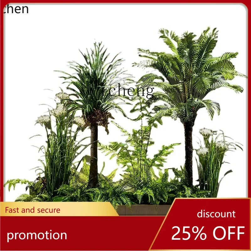 

ZML large-scale simulated tropical plant indoor landscaping green plant shopping mall window floor-to-ceiling landscape ornament