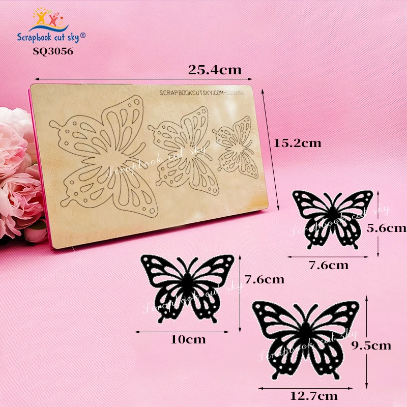 Butterfly Wooden Cutting Knife Die, Scrapbook CutSky-SQ3056, Used with the Machine