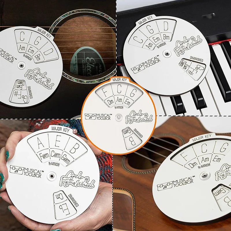 Circle Of Fifths Wheel Wood Chord Tools Circle Wheel Expand Your Playing Ability Song Writing And Music Exploration Must Have