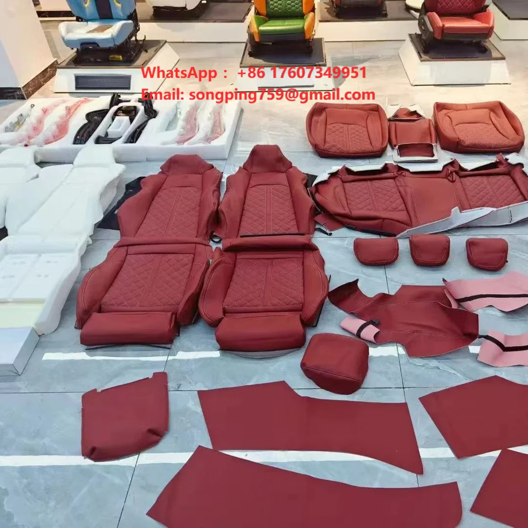 Source Factory for audi Full Set Seat Cover Cowhide Seat Cover for Audi A3 A4 A5 A6 A7 Q3 Q5
