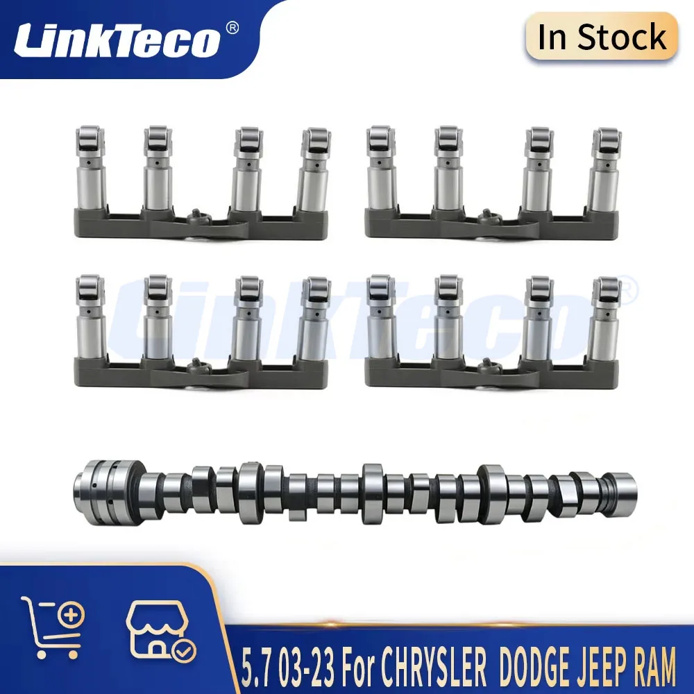 Auto Engine Parts Non-MDS Camshaft & Valve Lifter Set Kit 5.7 L 03-23 For CHRYSLER 300 DODGE CHALLENGER JEEP GRAND CHEROKEE RAM