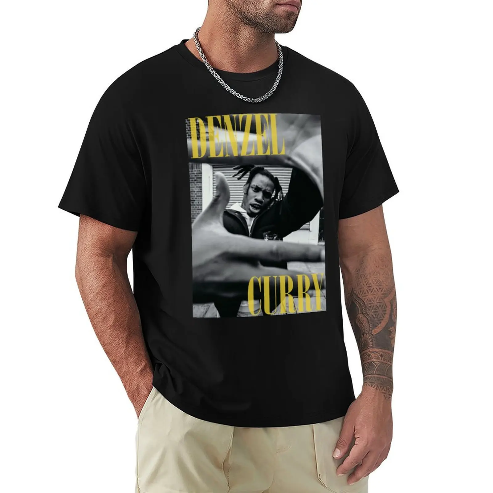Denzel Curry (Tee/Poster) T-Shirt Outdoor Sports Short Sleeve Top