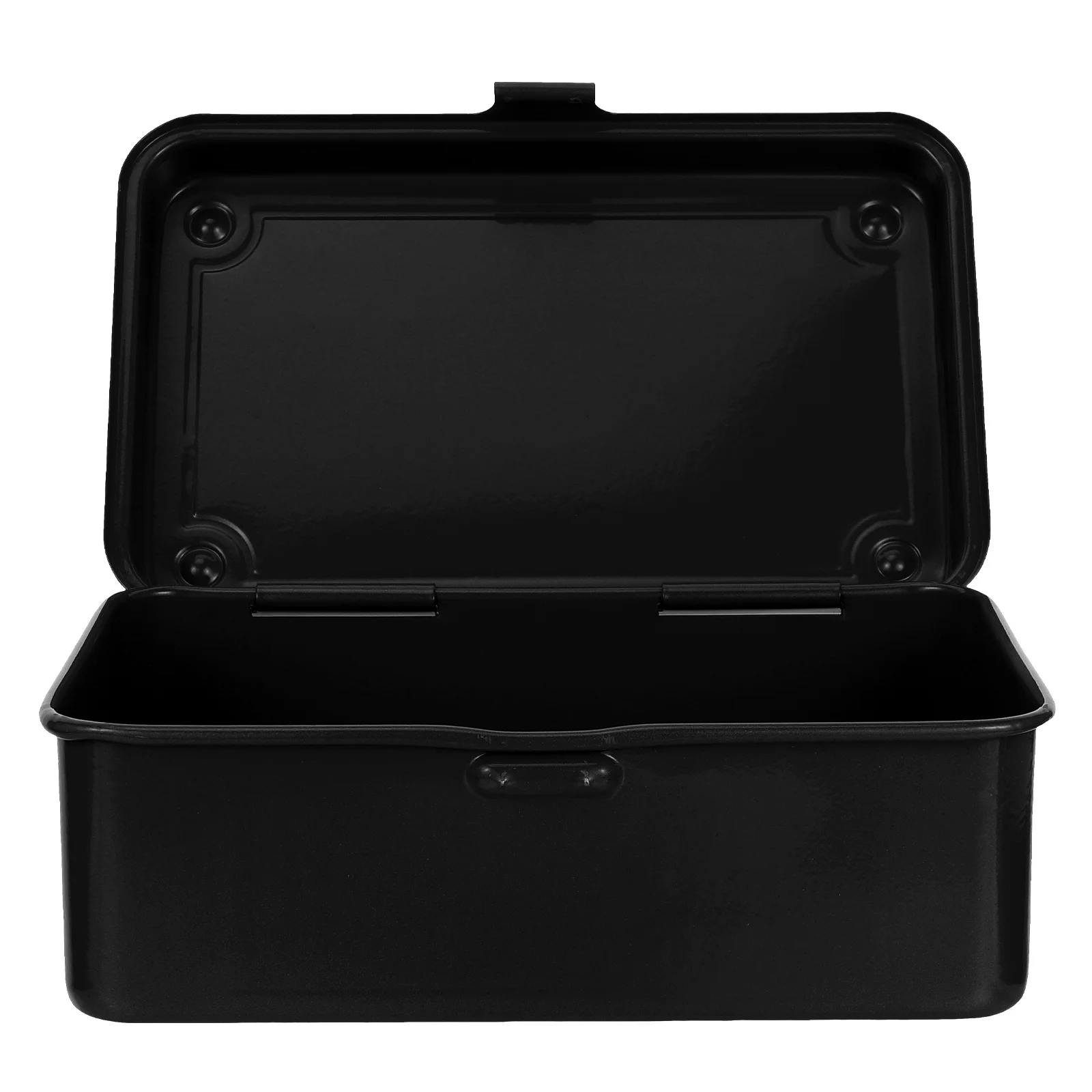 

Small Toolbox Vintage Metal Tool Organizer Compact Sturdy Iron Storage Case for Home Car Repair Nails Screws Hardware