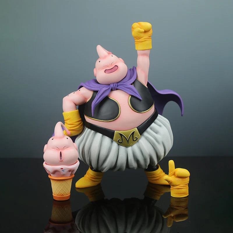 Dragon Ball Z 32 cm Anime Figura Majin Buu Fat Buu A doppia testa A doppia mano Action Figures in PVC Collezione Modello Giocattoli Regalo per bambini