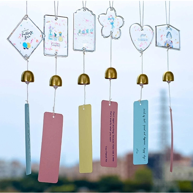 Resin Molds Silicone DIY Wind Chimes Epoxy Molds with Note Papers Beads Bells Pendant Rope for Create Art Decor