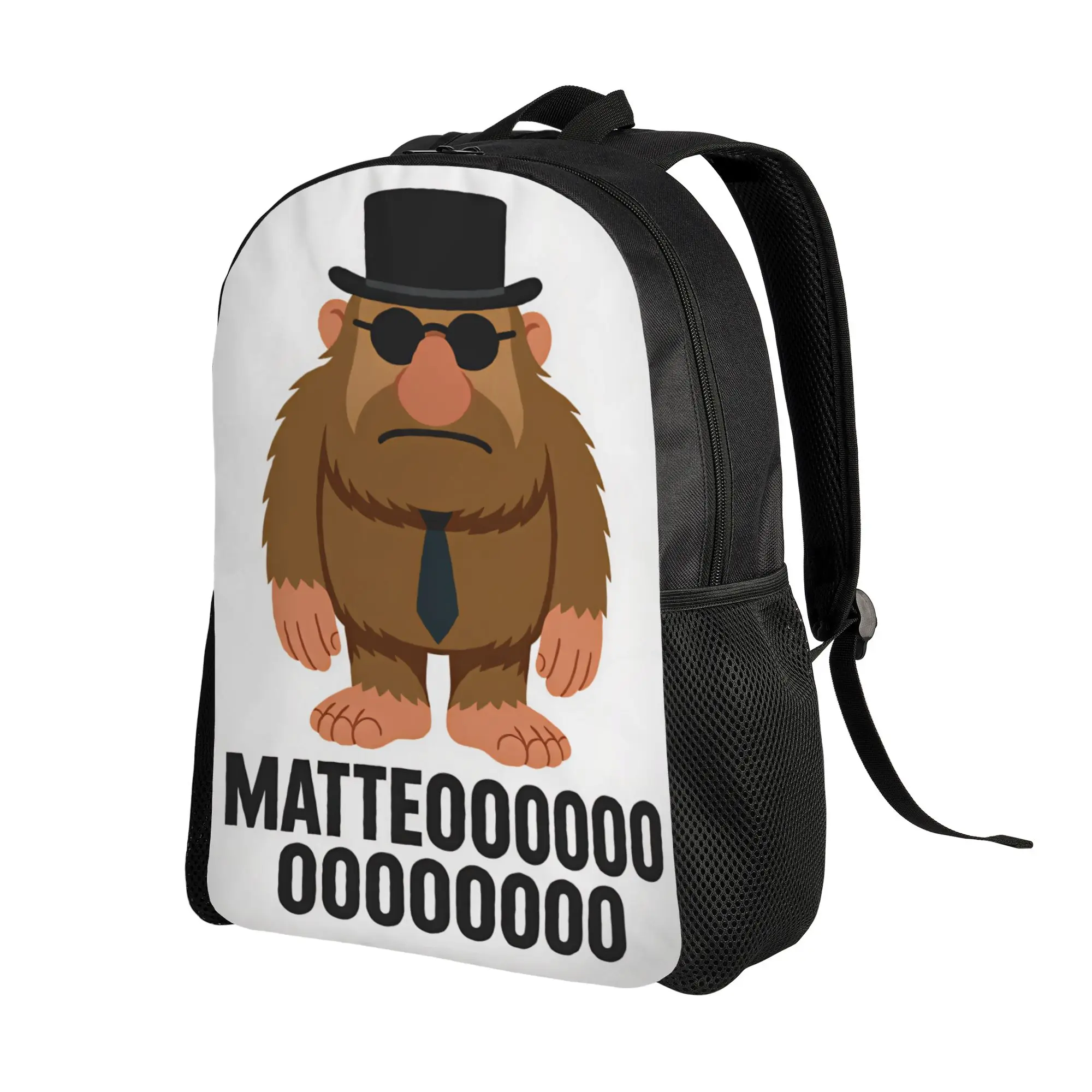 Matteooo Italian Brainrot Meme Backpack  Travel Backpacks Boy Stylish School Bags High Quality Big Rucksack