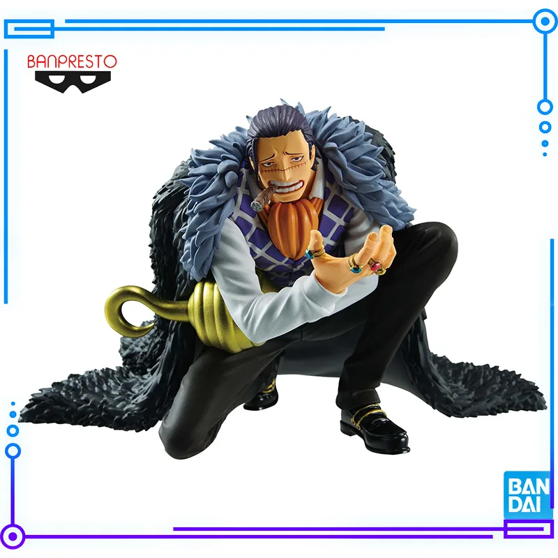 

Bandai Original Genuine BANPRESTO Battle Record Collection One Piece MR 0 Sir Crocodile 8cm Collections Model Toy Figures Gift