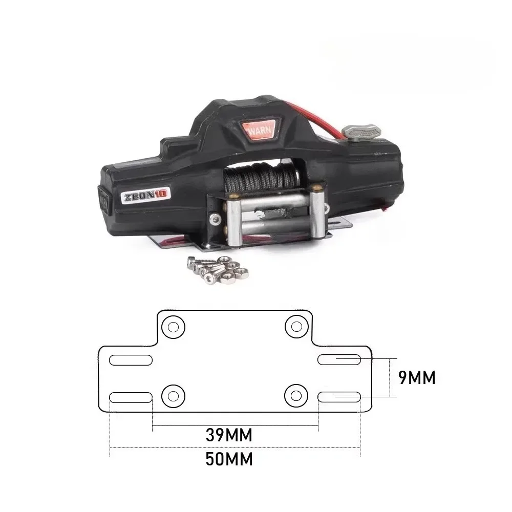 

RC Remote Control Car Dual Motor Winch Trailer Hook for MK07 TK300 Modification Upgrade Op Accessory QT22150