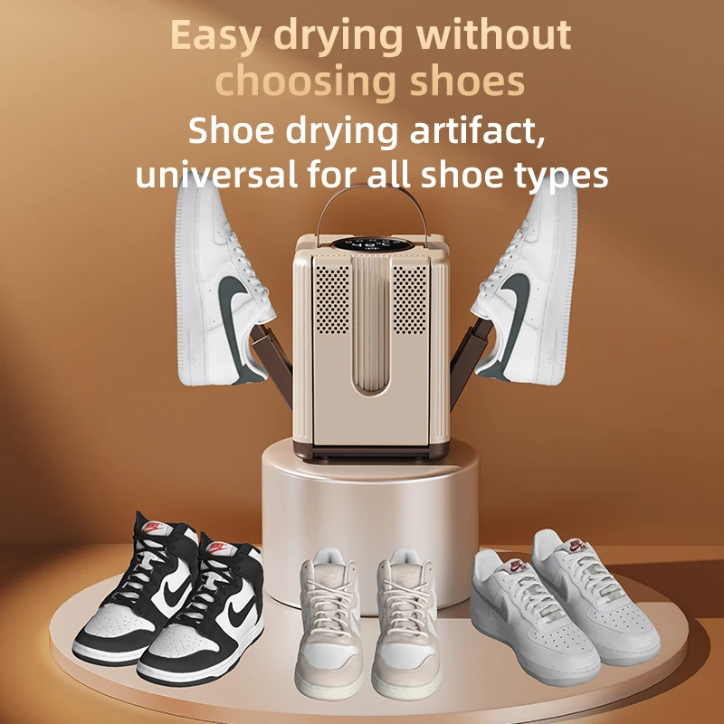 Six Arm Shoe Dryer Foldable Electric Shoe and Boot Dryer Timing Control Household Shoe Warmer Portable Heater For Socks Boots