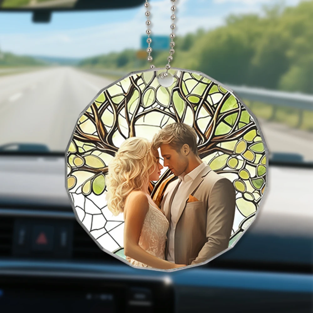 

Tree Acrylic Hanging Custom Logo Colorful Window Wall Hanging Ornament Decor Office for Friend Family Birthday Festival Gift