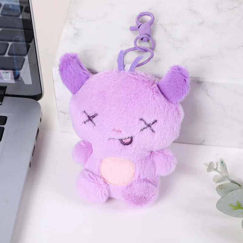 Aespas Soft Fluffy Character Peripheral Plush Keychain Portable Stuffed Toy Key Lovely Backpack Hanging Decor Exquisite Gift