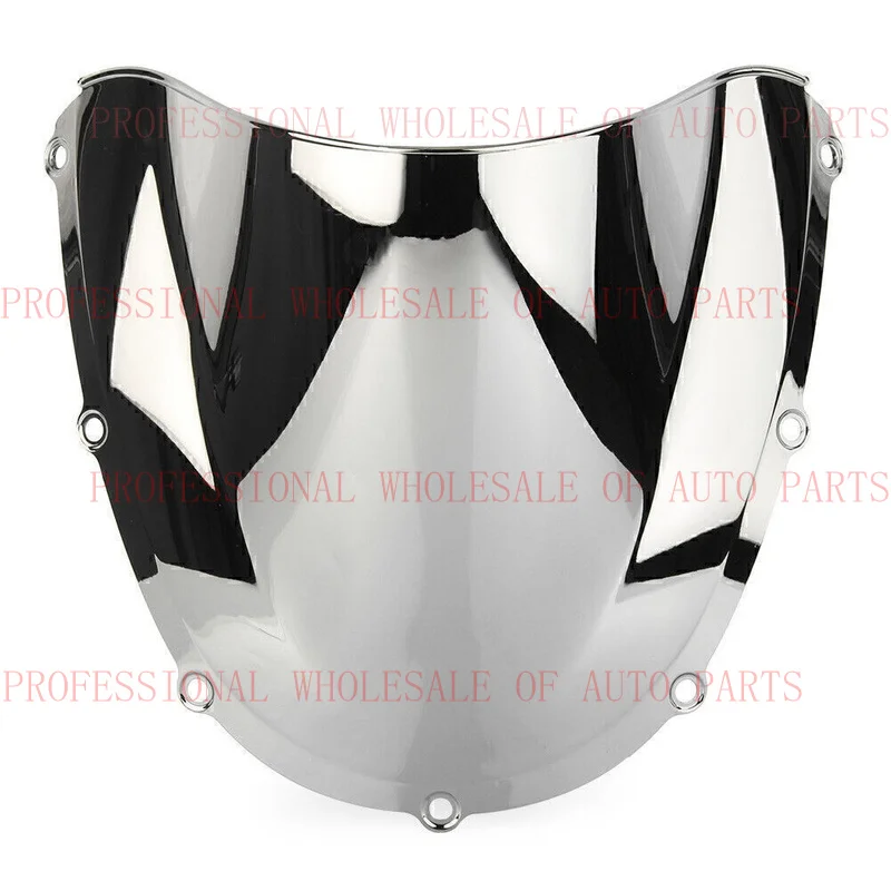 V+ V+ Motorcycle Silver Windshield Windscreen Double Bubble Fit Honda CBR954RR 2002-03