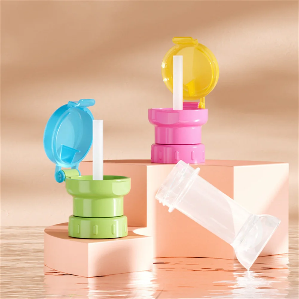 Bottle Mouth Conversion Feeding For Kid With Straw Drink Straw Sippy Safe Anti-choking Straw Cover With Bottle Straw