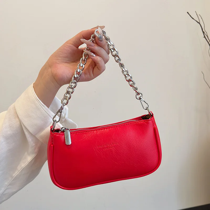 

2025 Vegan Leather Chain Bag, Adjustable Crossbody & Shoulder Bag with Quilted Design for Night Out Essentials
