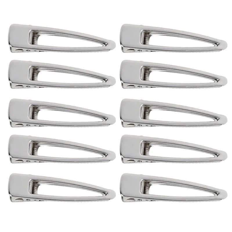 1/10Pcs High Quality Silver Metal Hair Clips Accessories for DIY Jewelry Hairpins Barrette Ornament for Women Hair Styling Tool