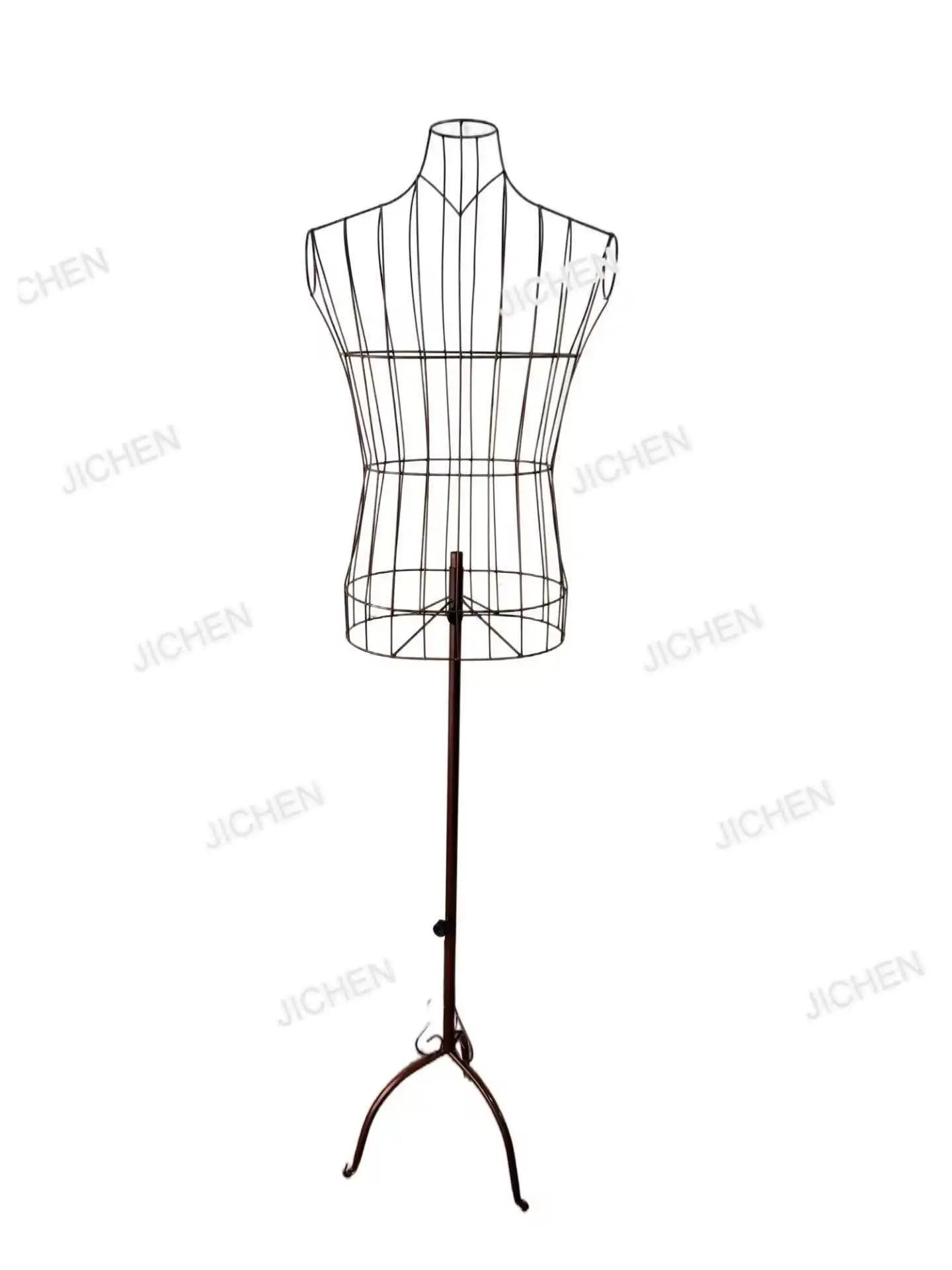 

European wrought iron model male, wrought iron model rack clothing store, photo wedding dress props hanging model display rack